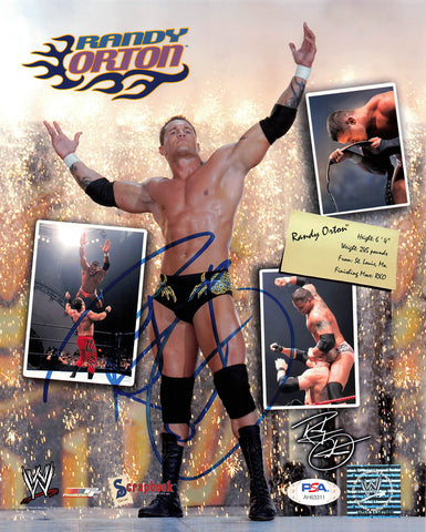Randy Orton signed 8x10 photo PSA/DNA COA WWE Autographed Wrestling