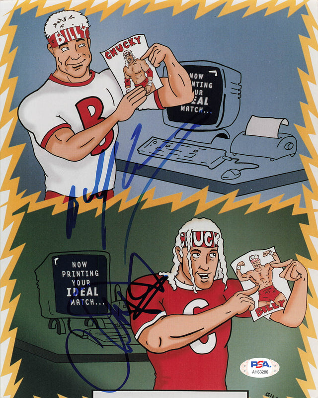 Chuck Palumbo & Billy Gunn signed 8x10 photo PSA/DNA COA WWE Autographed Wrestling