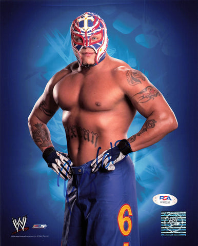 Rey Mysterio signed 8x10 photo PSA/DNA COA WWE Autographed Wrestling