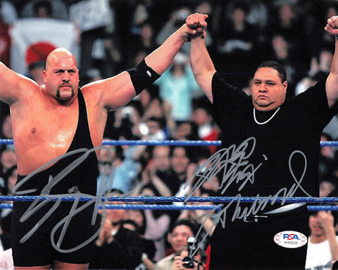 Big Show Paul Wight II & Akebono signed 8x10 photo PSA/DNA COA WWE Wrestling