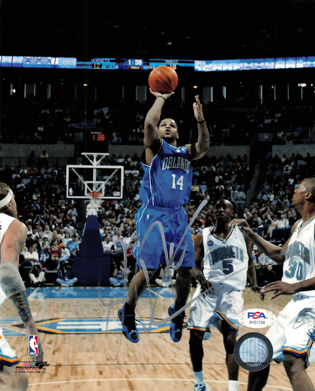 Jameer Nelson signed 8x10 photo PSA/DNA Orlando Magic Autographed