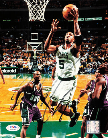 Ron Mercer signed 8x10 photo PSA/DNA Boston Celtics Autographed