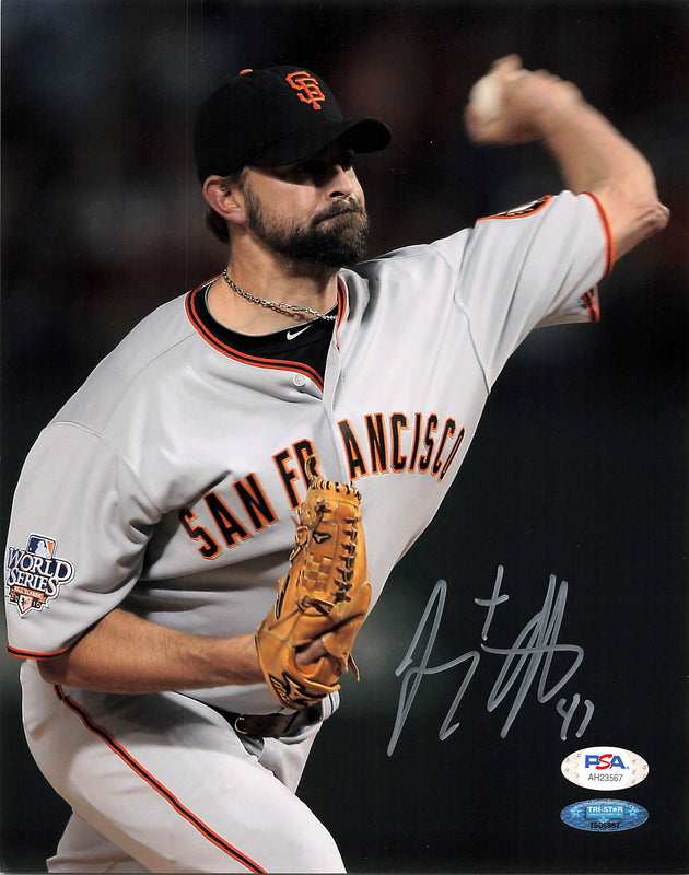 Jeremy Affeldt signed 8x10 photo PSA/DNA San Francisco Giants Autographed