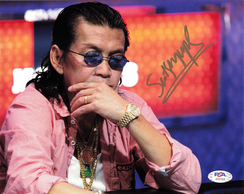 Scotty Nguyen signed 8x10 photo PSA/DNA Autographed Poker
