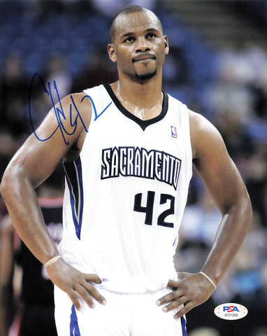 Chuck Hayes signed 8x10 photo PSA/DNA Sacramento Kings Autographed