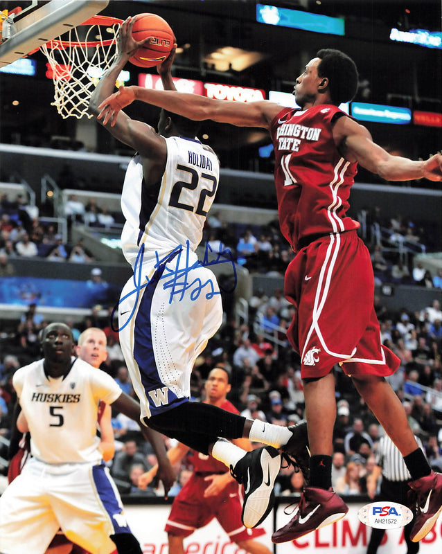 Justin Holiday signed 8x10 photo PSA/DNA Washington Huskies Autographed