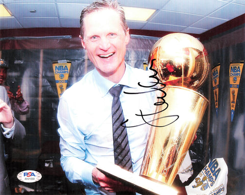 Steve Kerr signed 8x10 photo PSA/DNA Golden State Warriors Autographed