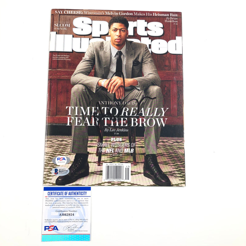 Anthony Davis signed SI Magazine PSA/DNA Los Angeles Lakers Autographed Sports Illustrated