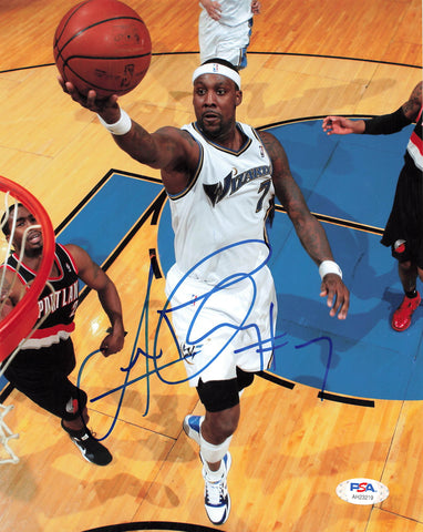 Andray Blatche signed 8x10 photo PSA/DNA Washington Wizards Autographed