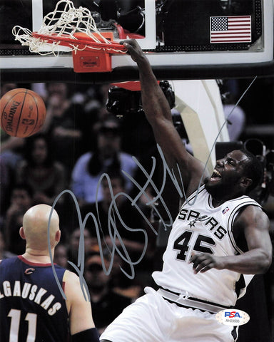Dejuan Blair signed 8x10 photo PSA/DNA San Antonio Spurs Autographed