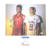 Jayson Tatum Harry Giles signed 11x14 photo PSA/DNA Boston Celtics Kings Autographed