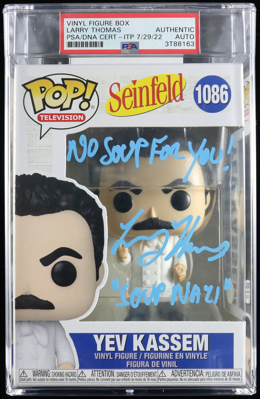 Larry Thomas Signed Yev Kassem Funko Pop Seinfeld PSA/DNA Autographed Slabbed