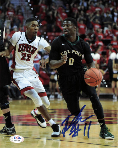 David Nwaba signed 8x10 photo PSA/DNA Cal Poly Mustangs Autographed