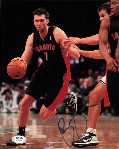 ANDREA BARGNANI signed 8x10 photo PSA/DNA Toronto Raptors Autographed