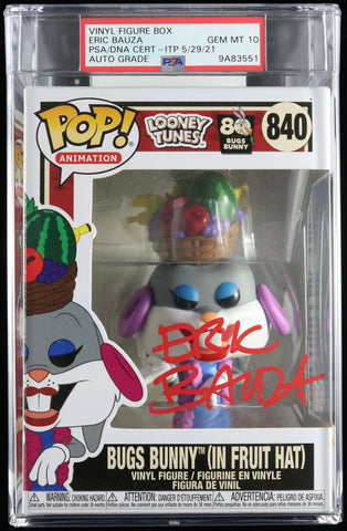 Eric Bauza Signed Funko Pop #840 Bugs Bunny PSA/DNA Auto 10