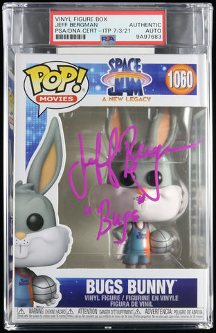 Jeff Bergman Signed Funko Pop #1060 PSA/DNA Auto Spacejam Bugs Bunny "Bugs" Encapsulated