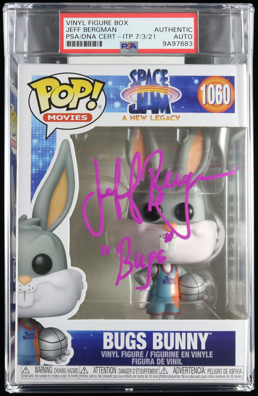 Jeff Bergman Signed Funko Pop #1060 PSA/DNA Auto Spacejam Bugs Bunny "Bugs" Encapsulated