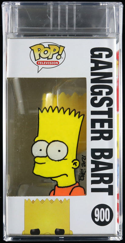 Tone Rodriguez Signed Funko Pop #900 PSA/DNA Encapsulated The Simpsons Gangster Bart Auto 10