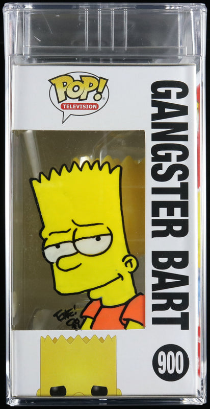 Tone Rodriguez Signed Funko Pop #900 PSA/DNA Encapsulated The Simpsons Gangster Bart Auto 10