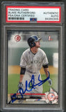 2017 Bowman 1st BCP121 Blake Rutherford Signed Card PSA Slabbed Auto Yankees