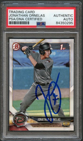 2018 Bowman Draft #BD-29 Jonathan Ornelas Signed Card PSA Slabbed Auto Diamondbacks