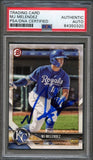 2018 Bowman #BCP64 MJ MELENDEZ Signed Card Auto PSA Slabbed Royals