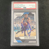 2016-17 Panini Prizm #155 Justin Anderson Signed Card AUTO PSA Slabbed Mavericks