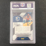 2016-17 Panini Prizm #155 Justin Anderson Signed Card AUTO PSA Slabbed Mavericks