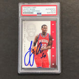 2012-13 PANINI PRESTIGE #185 LAVOY ALLEN Signed Card AUTO PSA Slabbed 76ers