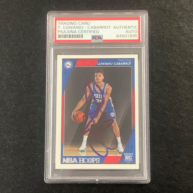 2016-17 NBA Hoops #280 Timothe Luwawu-Cabarrot Signed Card AUTO PSA Slabbed RC 76ers