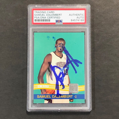 2010-11 Donruss #225 Samuel Dalembert Signed Card AUTO PSA Slabbed Kings