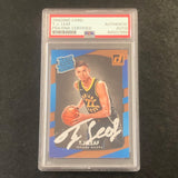 2017-18 Donruss Rated Rookie #183 TJ Leaf Signed Card AUTO PSA Slabbed RC Pacers