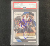 2016-17 Panini Prizm #208 Tobias Harris Signed Card AUTO PSA Slabbed Pistons