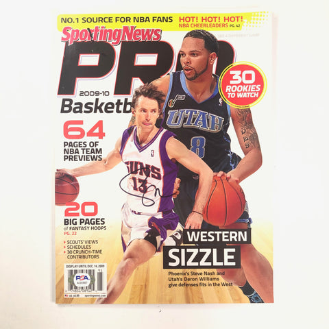 Steve Nash Signed Magazine PSA/DNA Phoenix Suns Autographed