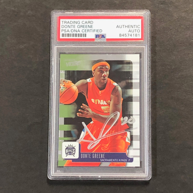 2008-09 Upper Deck MVP #85 Donte Greene Signed Card AUTO PSA/DNA Slabbed Kings