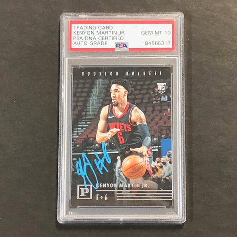 2020-21 Panini Chronicles #125 Kenyon Martin Jr. Signed Card AUTO 10 PSA Slabbed RC Rockets