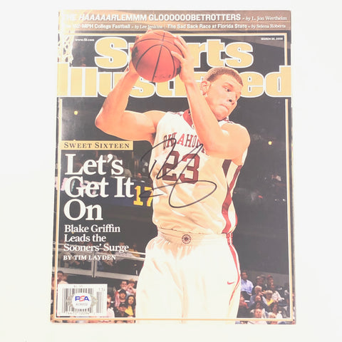 Blake Griffin Signed SI Magazine PSA/DNA Oklahoma Autographed