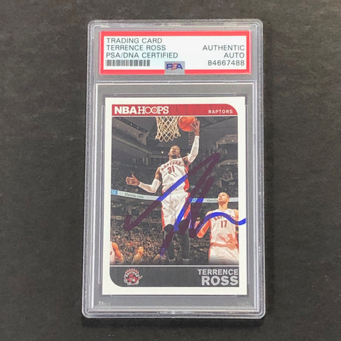 2014-15 NBA Hoops #258 Terrence Ross Signed Card AUTO PSA Slabbed Toronto Raptors