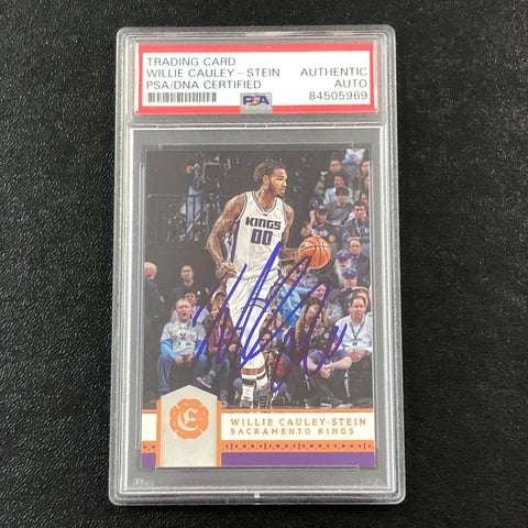 2016-17 Panini Excalibur #154 Willie Cauley-Stein Signed Card AUTO PSA Slabbed Kings