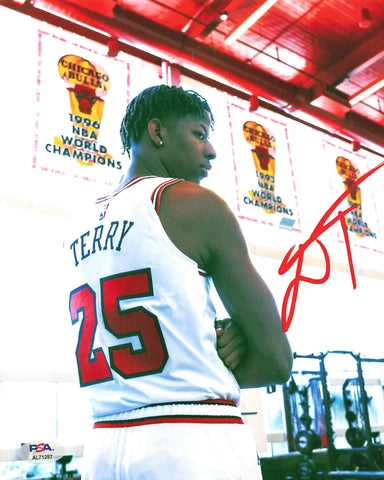 DALEN TERRY signed 8x10 Photo PSA/DNA Chicago Bulls