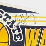 Tim Hardaway signed Pennant PSA/DNA Warriors Autographed