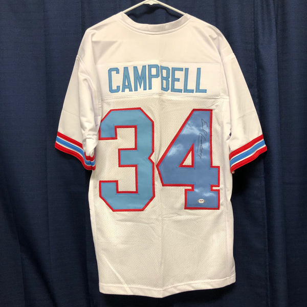Framed Houston Oilers Earl Campbell Autographed Signed Jersey Psa Coa
