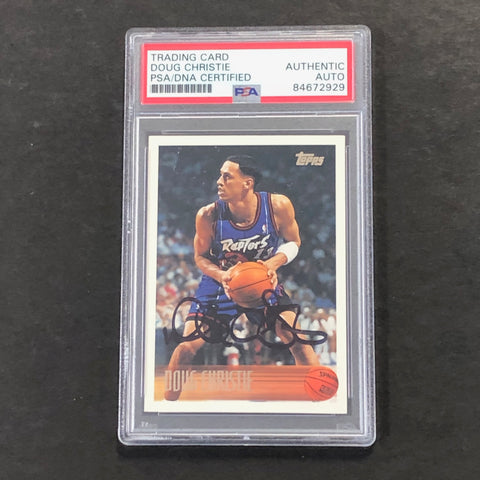 1993-94 Topps #48 DOUG CHRISTIE Signed Card AUTO PSA/DNA Slabbed Lakers