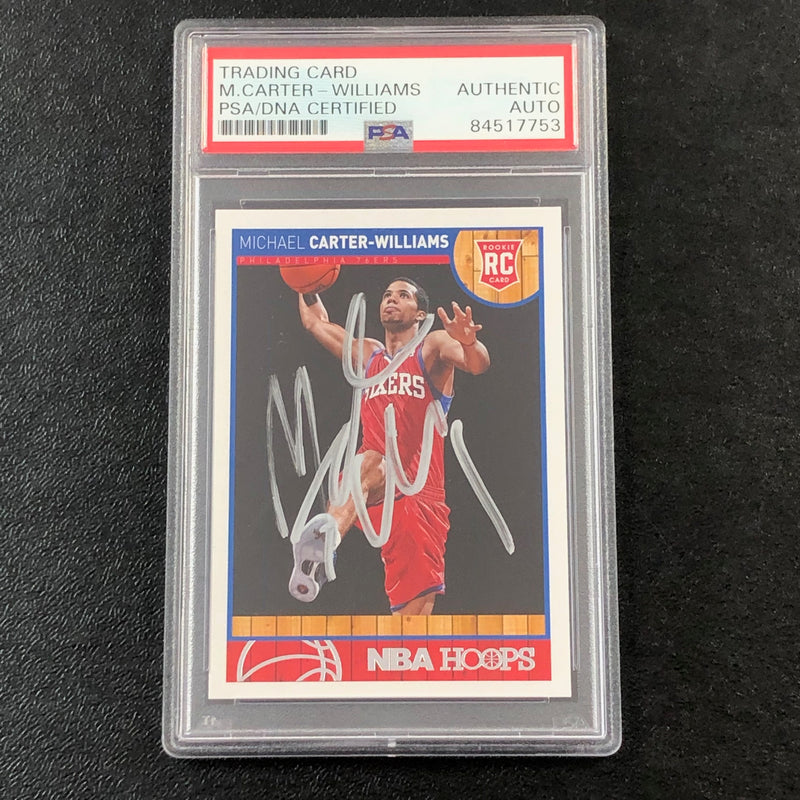2013-14 NBA Hoops #271 Michael Carter-Williams Signed Card PSA Slabbed RC 76ers