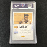 2015-16 NBA Hoops Faces of the Future #9 Emmanuel Mudiay Signed Rookie Card AUTO PSA Slabbed RC Nuggets