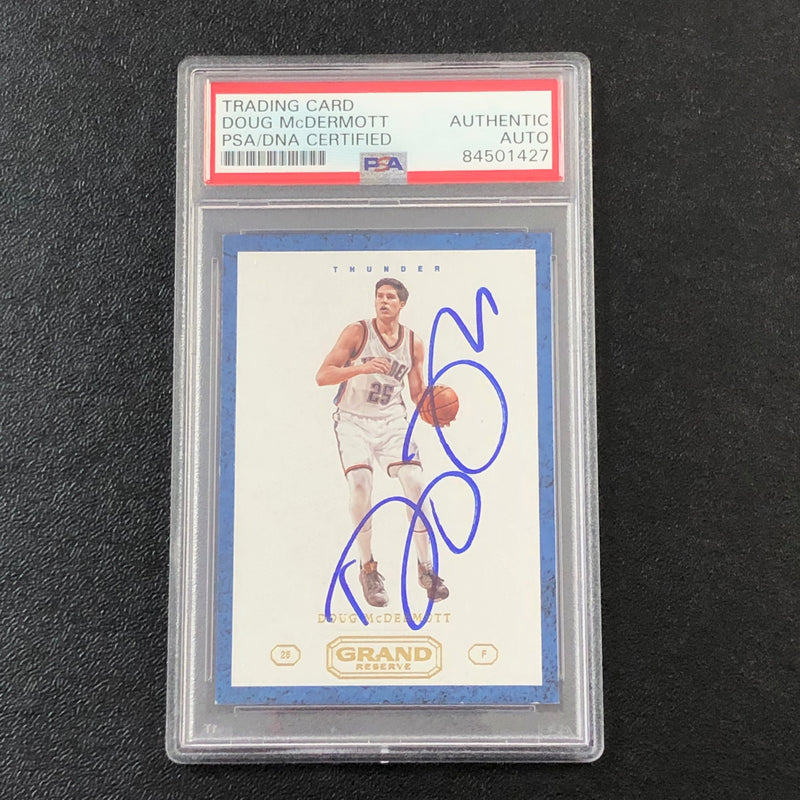 2016-17 Panini Grand Reserve #76 Doug McDermott Signed Card AUTO PSA Slabbed Thunder