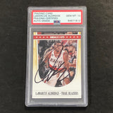 2012 NBA Hoops #198 LaMarcus Aldridge Signed Card AUTO 10 PSA Slabbed Trail Blazers