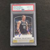 2012-13 Panini #280 Mirza Teletovic Signed Card AUTO 10 PSA Slabbed Nets