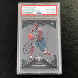 2016-17 Panini Totally Certified #109 THON MAKER Signed Card AUTO PSA/DNA Slabbed RC Bucks