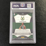 2016-17 Panini Totally Certified #109 THON MAKER Signed Card AUTO PSA/DNA Slabbed RC Bucks